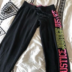 Girls Justice sweatpants size 12 barely worn